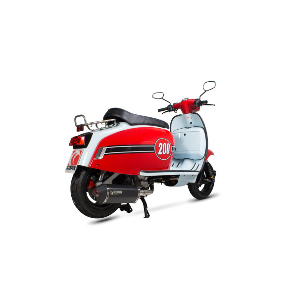Scorpion Exhaust Scomadi TL200 2018 - 2019 Serket Parallel Full System Black Ceramic Coated Sleeve